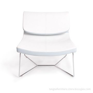 One-seat Sofa, Made of Chrome Frame and PU/Fabric